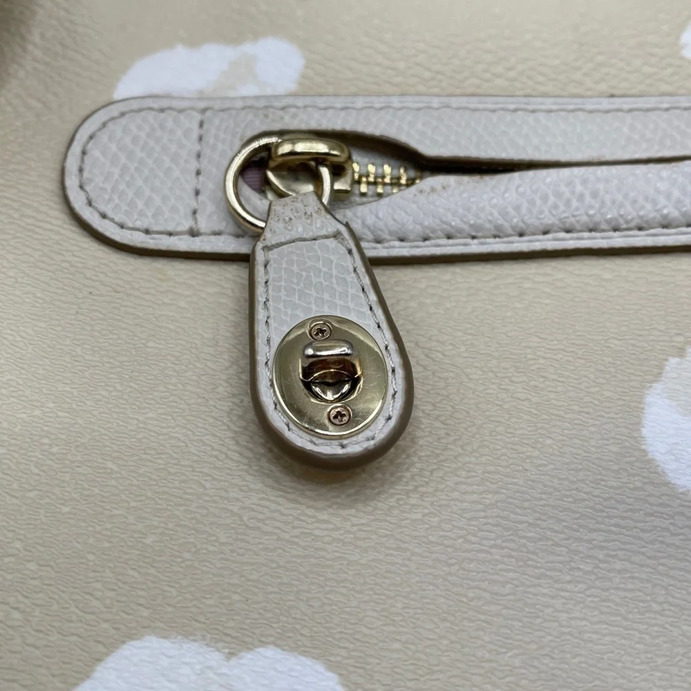 Coach Beige Floral Crossbody Bag